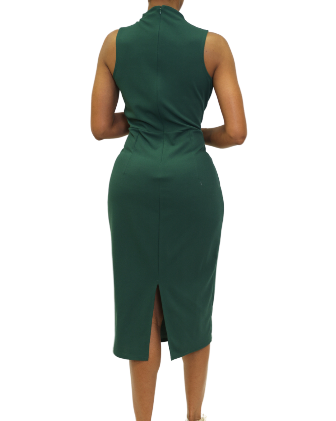 Timeless Mock Neck Midi Dress