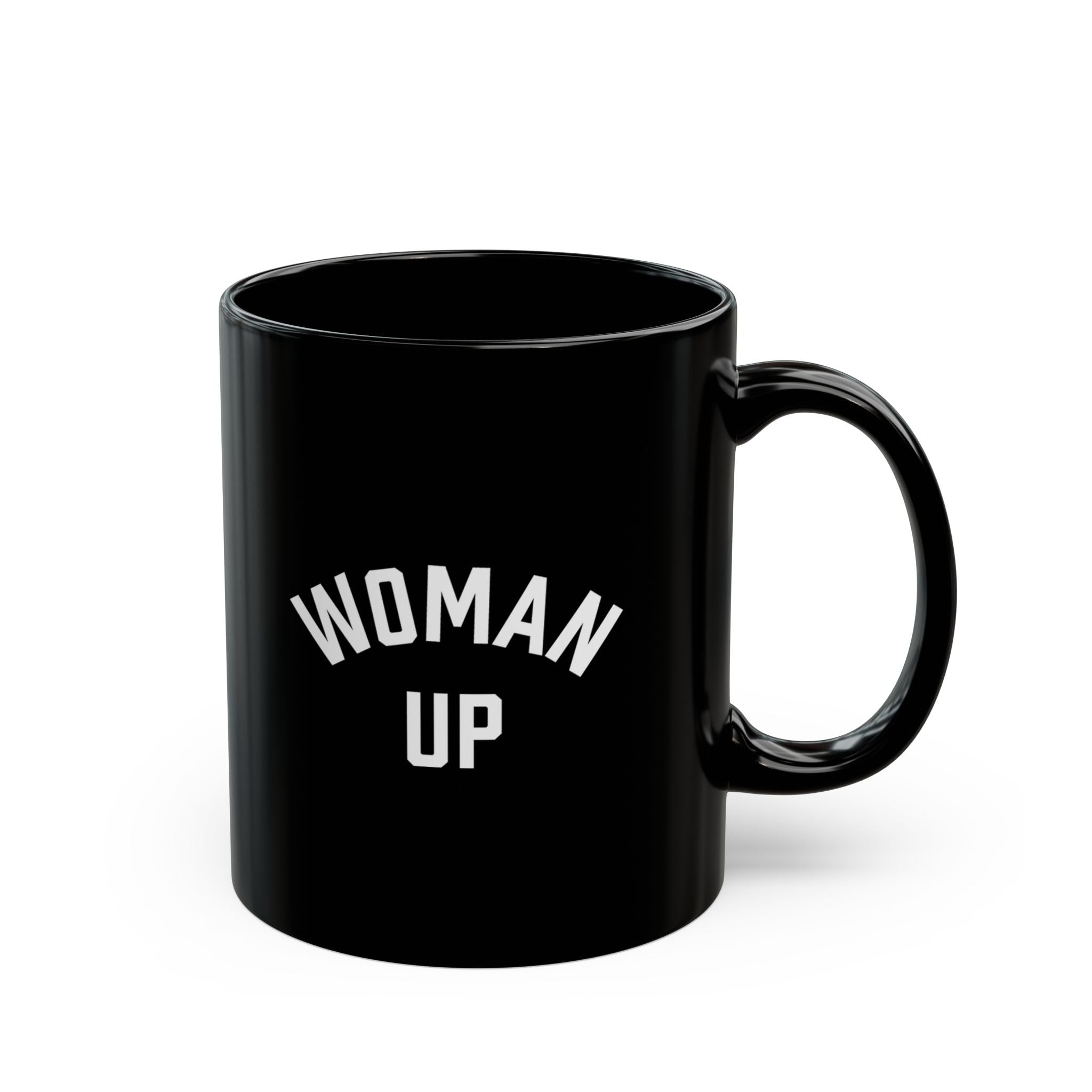 Woman Up 11oz Black Mug